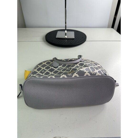 Dooney & Bourke Sanibel Gray Lattice Design Satchel Bag - Picture 10 of 12